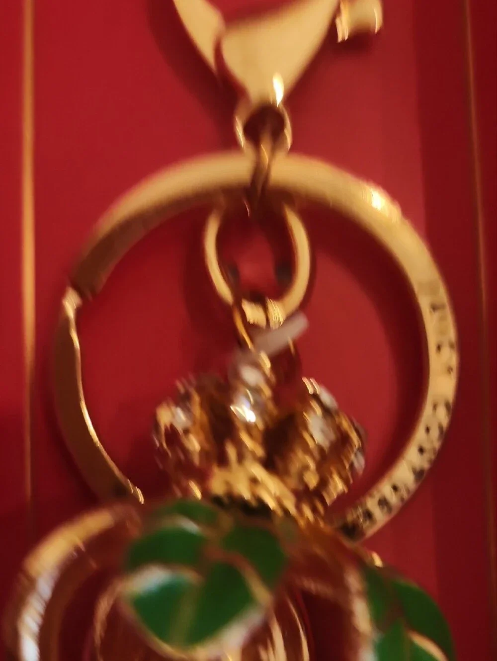 Juicy Couture Palm Tree With Crown Keychain Holder.